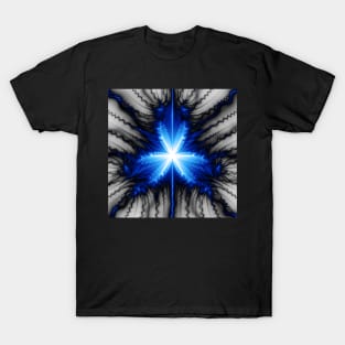 Electric Fractal Bloom T-Shirt